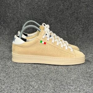 P448 x Scuderia AlphaTauri Jack Sneakers Women 7.5 Tan Suede Low Lace Retro Shoe